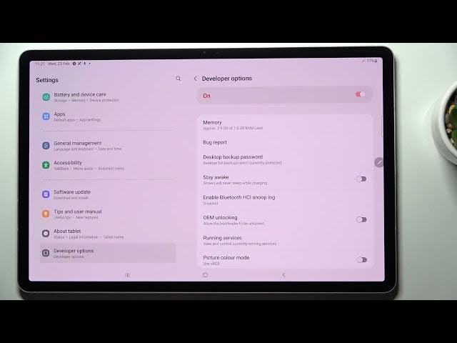 Video thumbnail for How to Activate Automatic System Updates on SAMSUNG Galaxy Tab S8+ - Developer Option