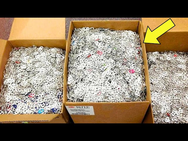 Video thumbnail for Woman Who Saved Pop Tabs For 26 Years Finally Cashes Out