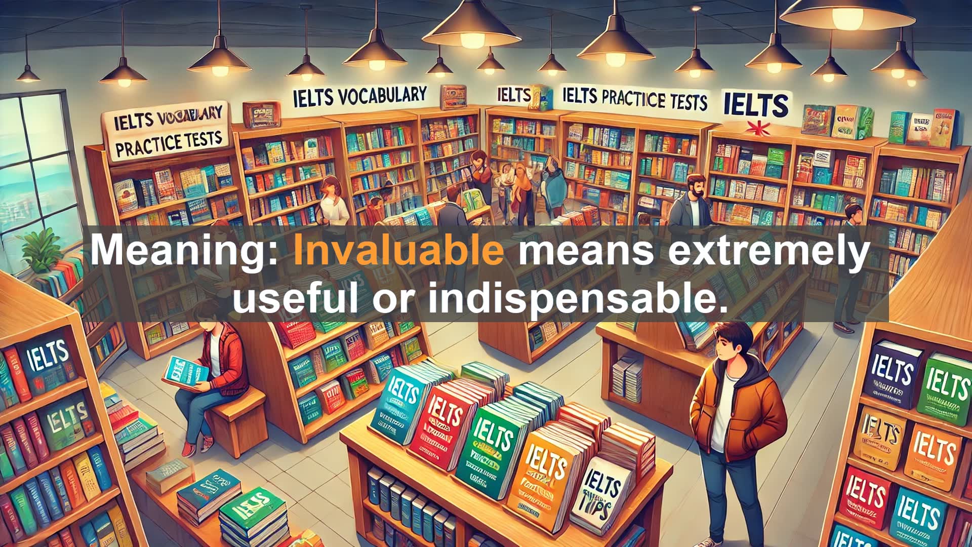 'Video thumbnail for 5000 Must Know IELTS 8.0 Vocabulary - IELTS Vocabulary: Understanding 'Invaluable''