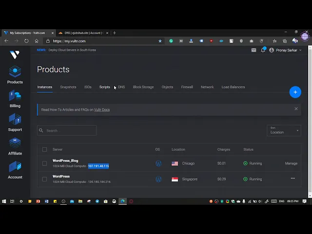 Video thumbnail for Host WordPress Site on Vultr Cloud | Get $100 Free Credit | PROWEBTIPS