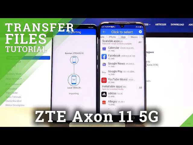 Video thumbnail for How to Transfer Data from Android to ZTE Axon 11 5G