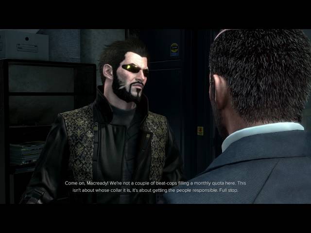 Video thumbnail for Deus Ex: Mankind Divided - Checking Out TF29: Duncan MaCready Dialogue Choices '3 Ex Wives' PS4