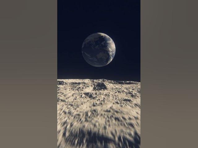Video thumbnail for How Earth looks from Moon 🌎 #shorts #moon #animation #space #earth #trending