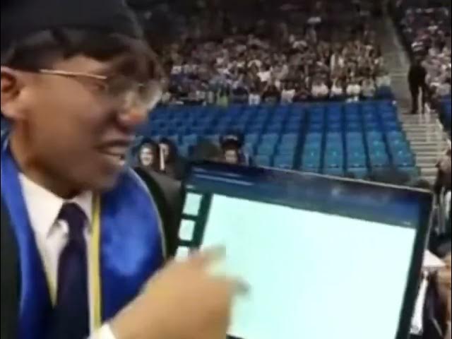 Video thumbnail for UCLA graduate celebrates by showing off the ChatGPT he used for his final projects