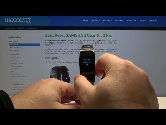 Video thumbnail for How to Enable Water Lock Mode in SAMSUNG Gear Fit 2 Pro - Deactivate Touchscreen