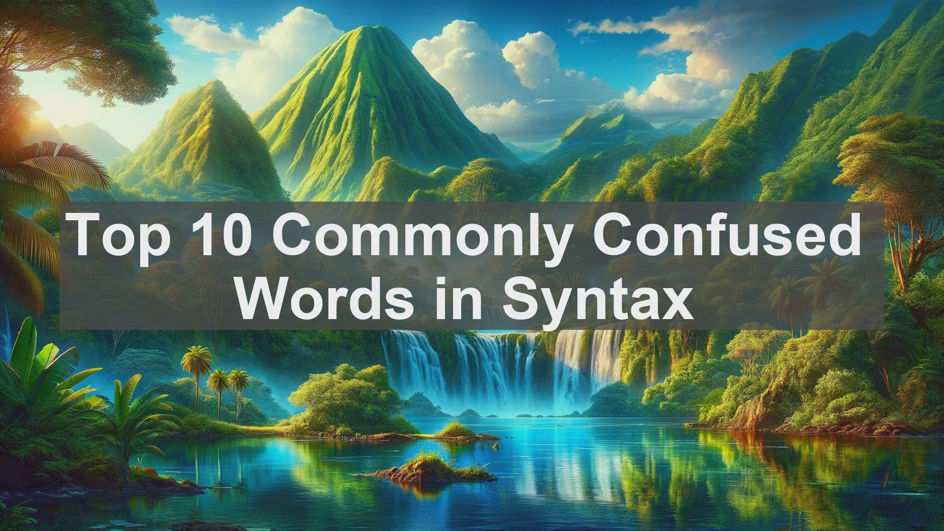 'Video thumbnail for Top 10 Commonly Confused Words in Syntax'