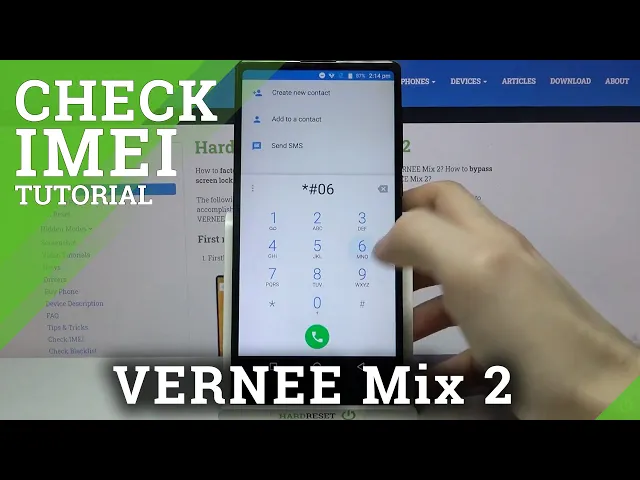 Video thumbnail for How to Find IMEI and Serial Number in VERNEE Mix 2 – Check IMEI & Serial Number