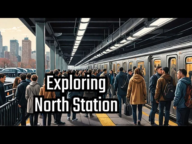 'Video thumbnail for Orange Line T MBTA - North Station Boston, Massachusetts'