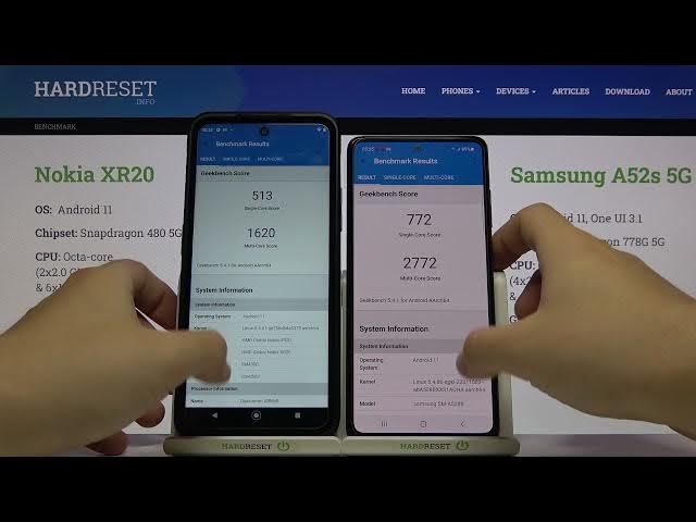 Video thumbnail for Geekbench 5 CPU Test on Nokia XR20