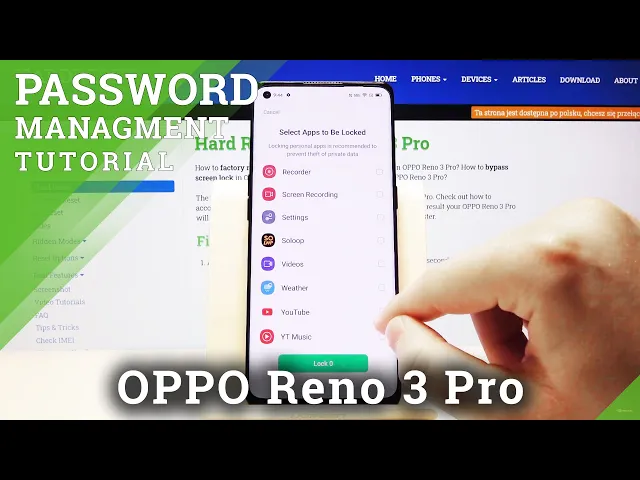 Video thumbnail for How to Secure Apps in OPPO Reno 3 Pro – Add Password to Applications