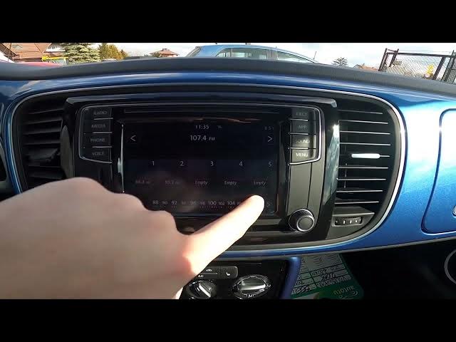 Video thumbnail for How to Manually Tune Radio Station in Volkswagen Beetle ( 2011 – 2017 )