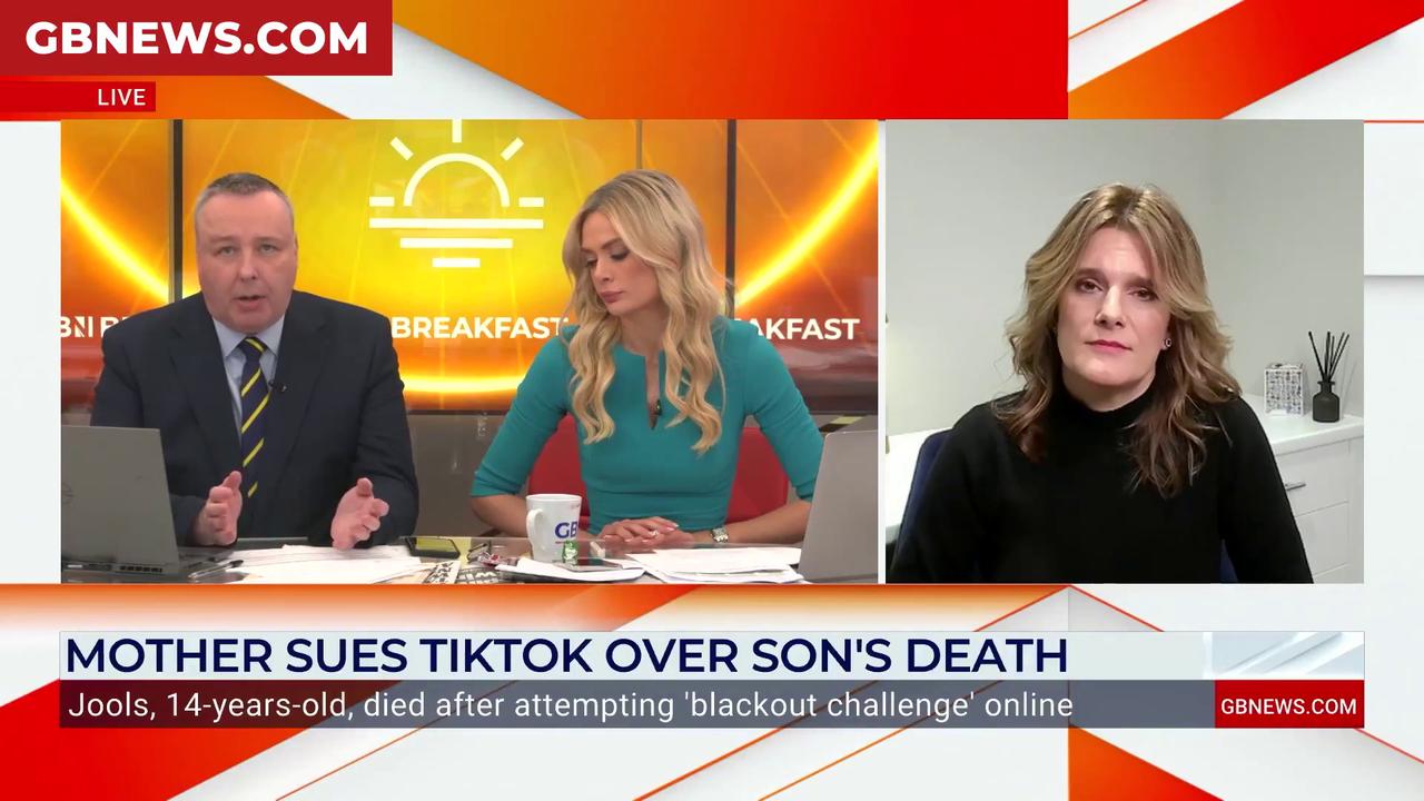 Video thumbnail for WATCH: Mother of teen who died 'attempting TikTok trend' calls for social media ban on under 16s
