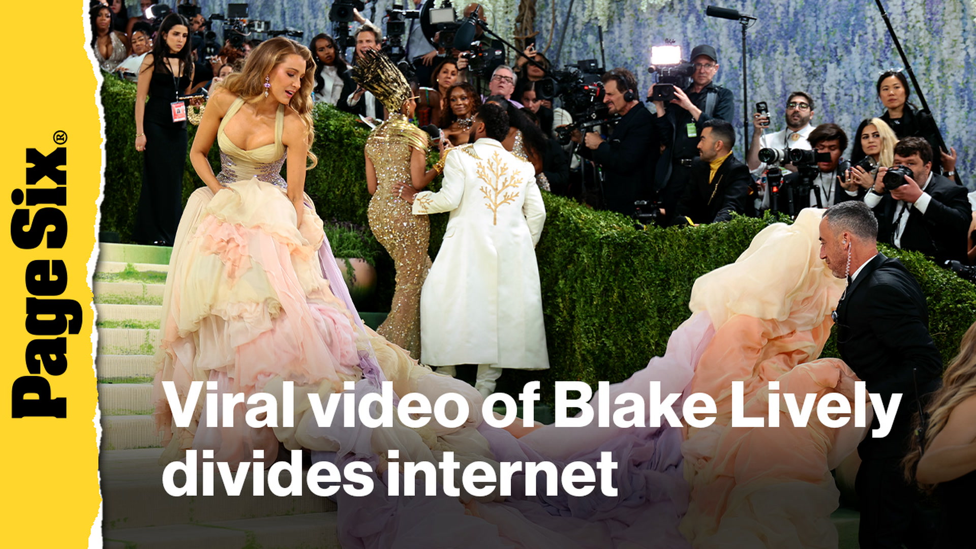 Video thumbnail for Viral video of Blake Lively at Met Gala 2026 divides internet: 'Bossy' or 'like a boss'?