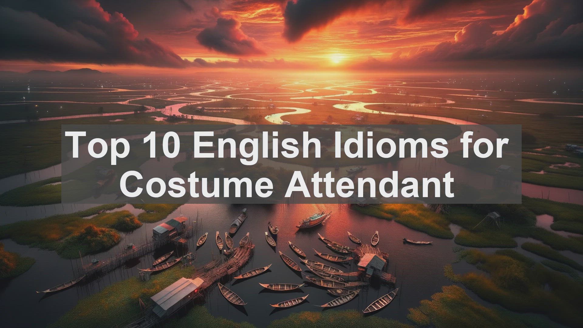 'Video thumbnail for Top 10 English Idioms for Costume Attendant'