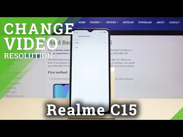 Video thumbnail for How to Change Video Resolution in Realme C15 – Video Quality