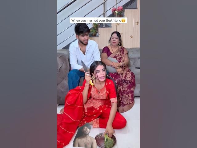 Video thumbnail for अच्छे दोस्त से शादी  😂😱🤣#comedy#funny#viral #video #training#short#viral#video#block