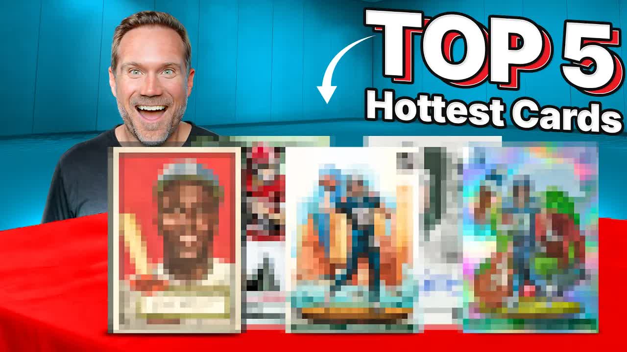Video thumbnail for Sports Card Investor: top 5 hottest sports cards this week: featuring rookie cards, nfl, and bowman chrome investments!