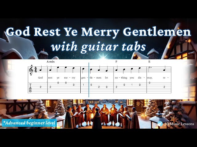 'Video thumbnail for God Rest Ye Merry Gentlemen guitar tabs'