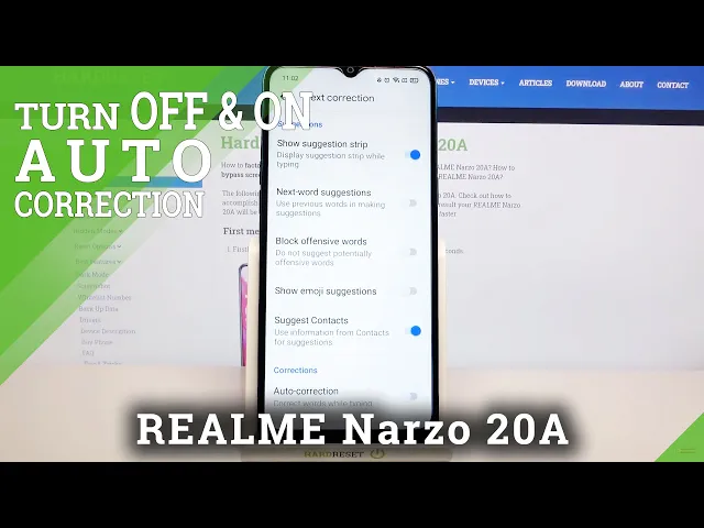 Video thumbnail for How to Enter Text Correction Options in REALME Narzo 20A – Find Text Correction Options