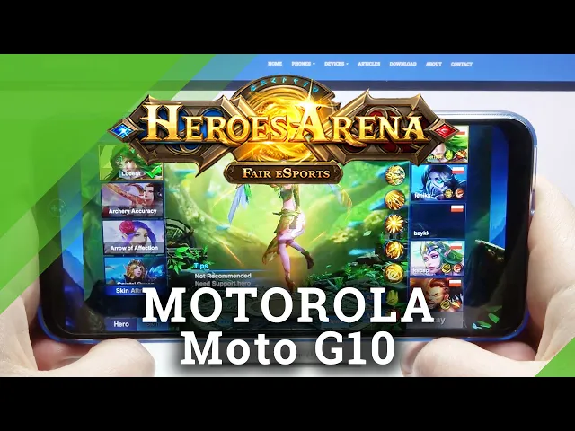 Video thumbnail for Heroes Arena on Motorola Moto G10 – High Graphics Test