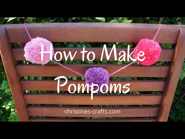 Video thumbnail for HOW TO MAKE POMPOMS WITHOUT A POMPOM MAKER - Super Easy and Great for working on a budget