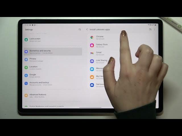Video thumbnail for How to Allow Unknown Sources in SAMSUNG Galaxy Tab S7 FE – Allow Installation