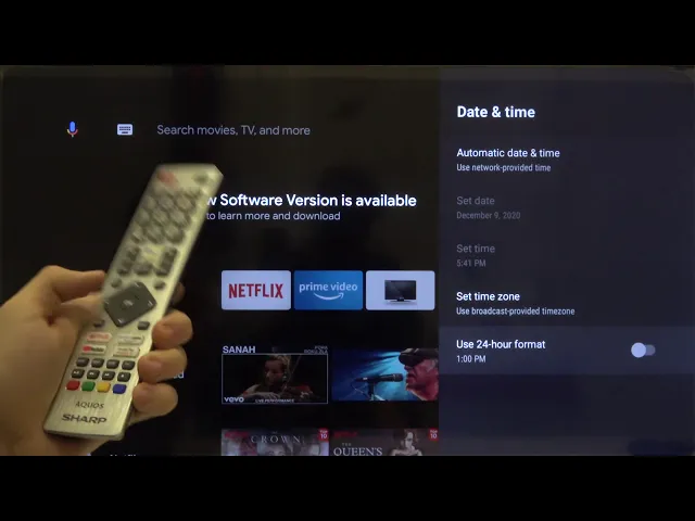 Video thumbnail for How to Change Hour Display Format to 24 Hours System on Sharp Aquos Smart LED TV
