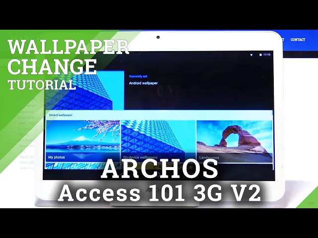 Video thumbnail for How to Change Wallpaper on ARCHOS Access 101 3G V2 – Set Up Wallpaper