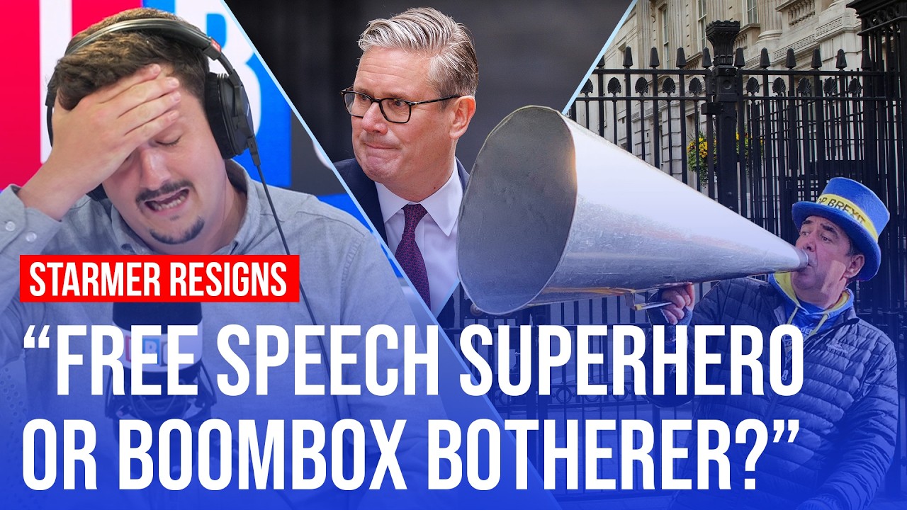 Video thumbnail for Meet the man who played music over Starmer's resignation speech