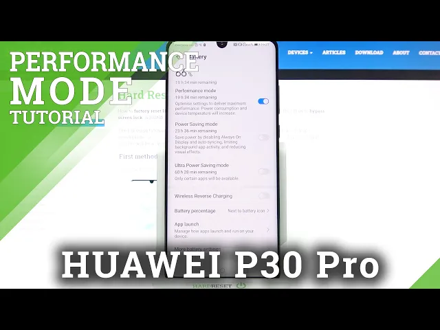 Video thumbnail for HUAWEI P30 Pro – Activate and Use High-Performance Mode