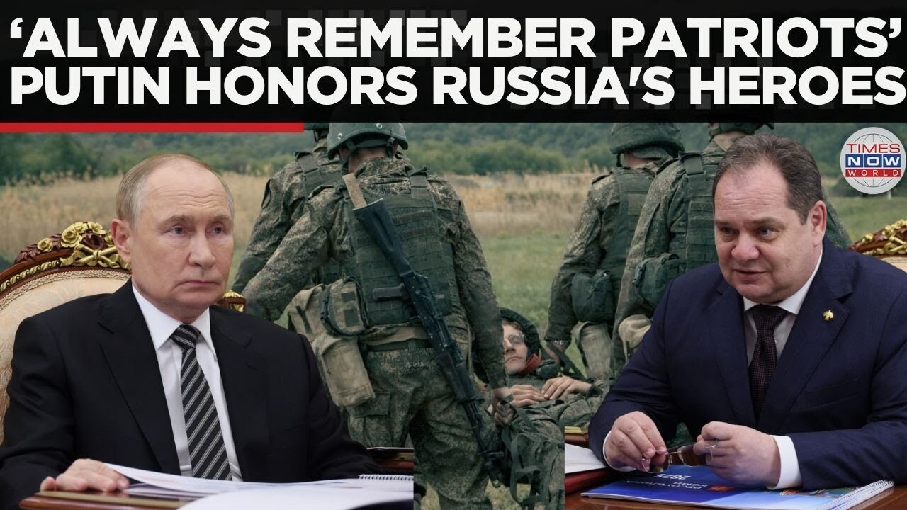 'Video thumbnail for 'Do Not Forget Them...' Putin Asks Governor to Look After Fallen Heroes of Ukraine War | World News'