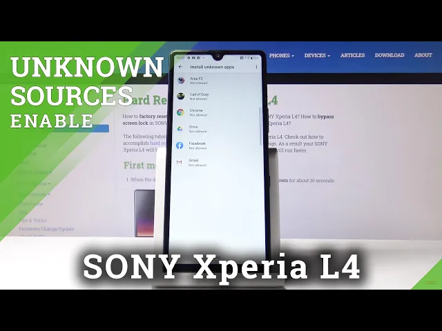 Video thumbnail for How to Allow Unknown Sources in SONY Xperia L4 – Download Content