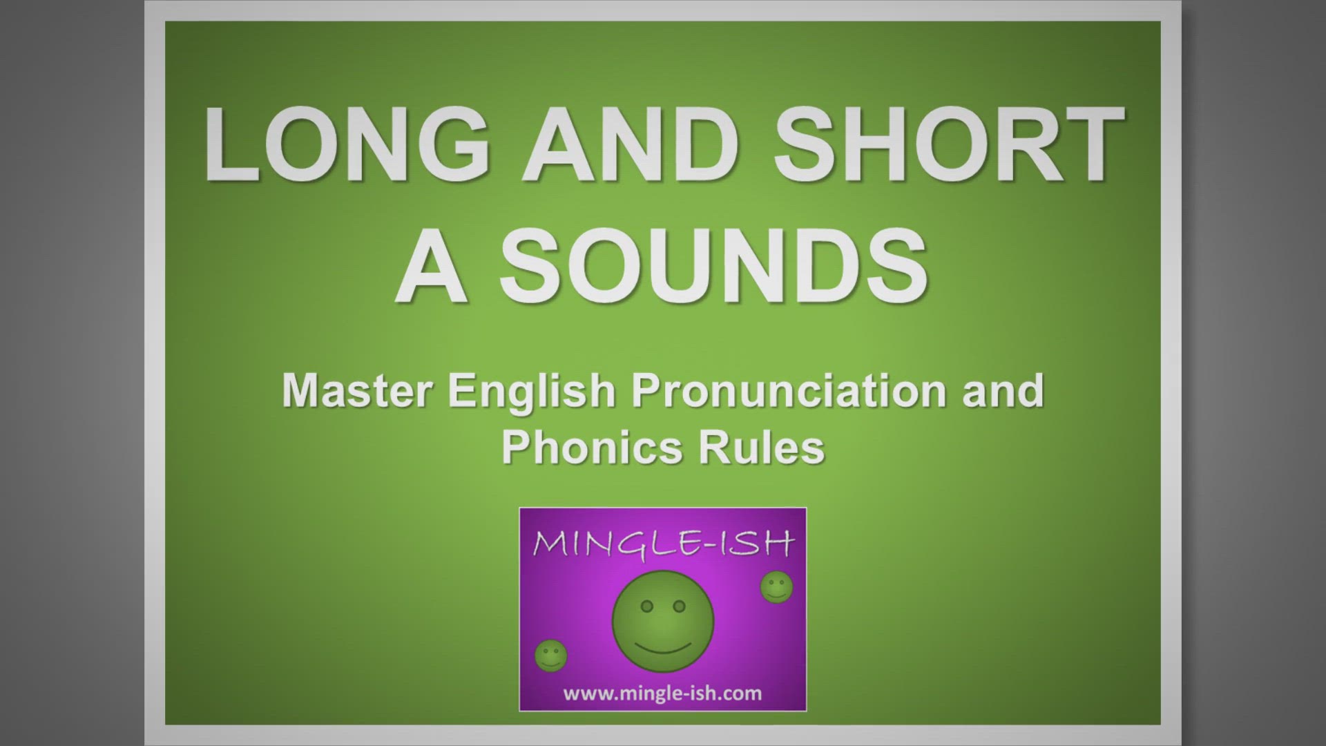 'Video thumbnail for Long And Short A Sounds: Master English Pronunciation & Phonics Rules'