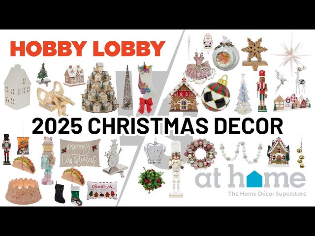 Video thumbnail for 2025 Hobby Lobby Christmas Decor vs At Home Christmas Decor