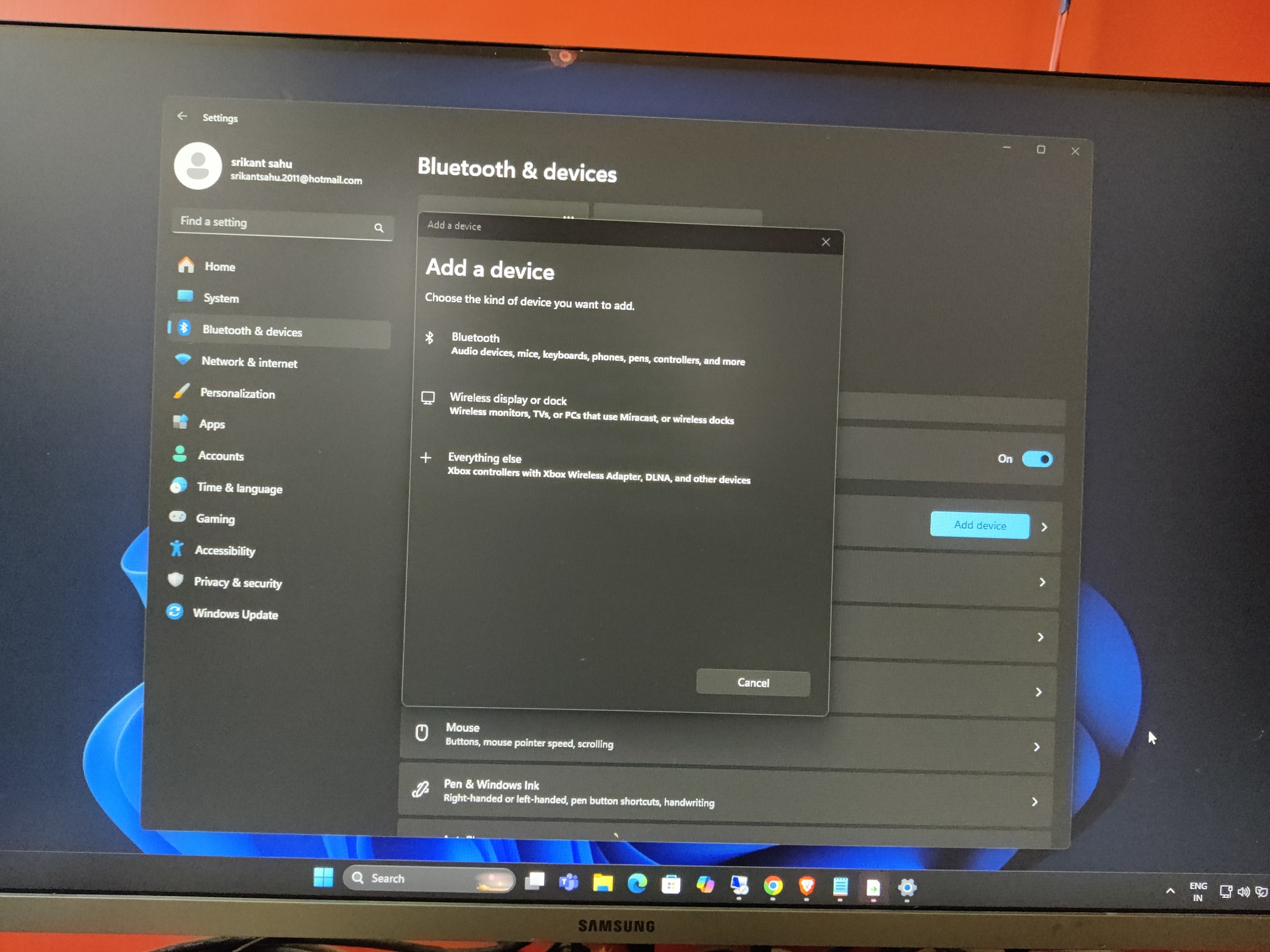 Video thumbnail for How to add a Bluetooth device to Windows 11 laptop