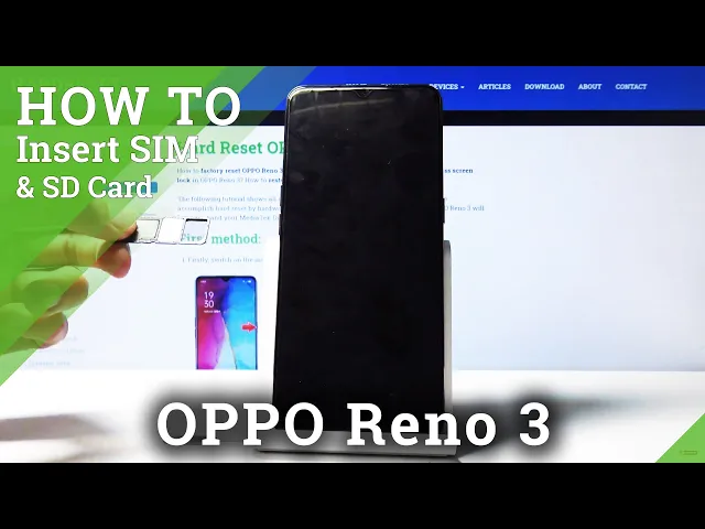 Video thumbnail for How to Insert Nano SIM to OPPO Reno 3 – Input Memory Card