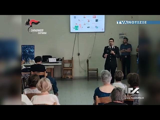 Video thumbnail for Bronte. I Carabinieri incontrano gli anziani per metterli in guardia dalle truffe.
