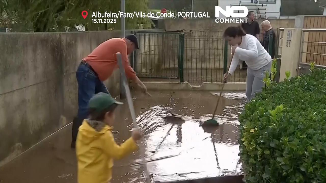 Video thumbnail for Aftermath: Storm Claudia leaves three dead in Portugal and major disruptions in the UK