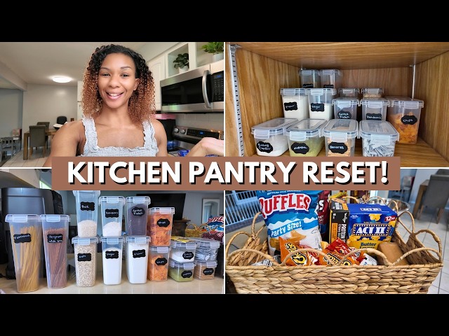 Video thumbnail for I FINALLY Organized My Kitchen Pantry! | Kitchen Pantry Organization
