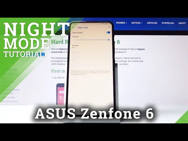 Video thumbnail for How to Use Night Mode on ASUS Zenfone 6 - Night Light On