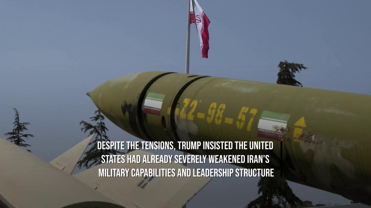 Video thumbnail for Trump Says Iran Ceasefire Is On 'Life Support'.