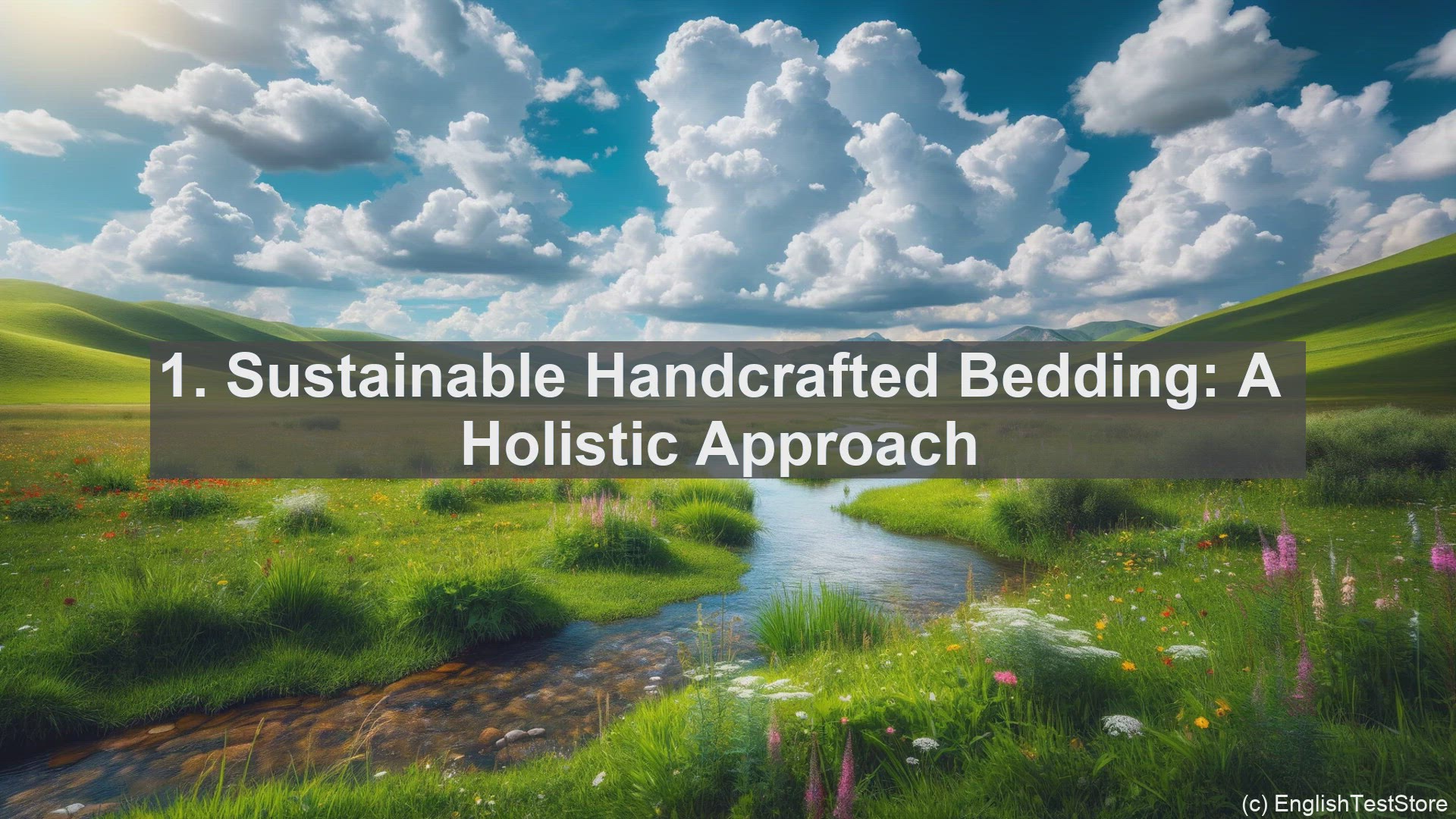 'Video thumbnail for Top 10 Key Phrases for Talking about Sustainable Handcrafted Bedding'