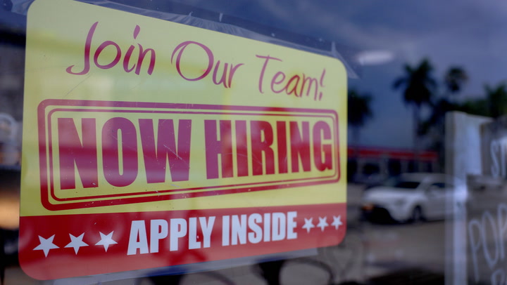 Video thumbnail for U.S. Job Market Defies Expectations with Strong April Hiring