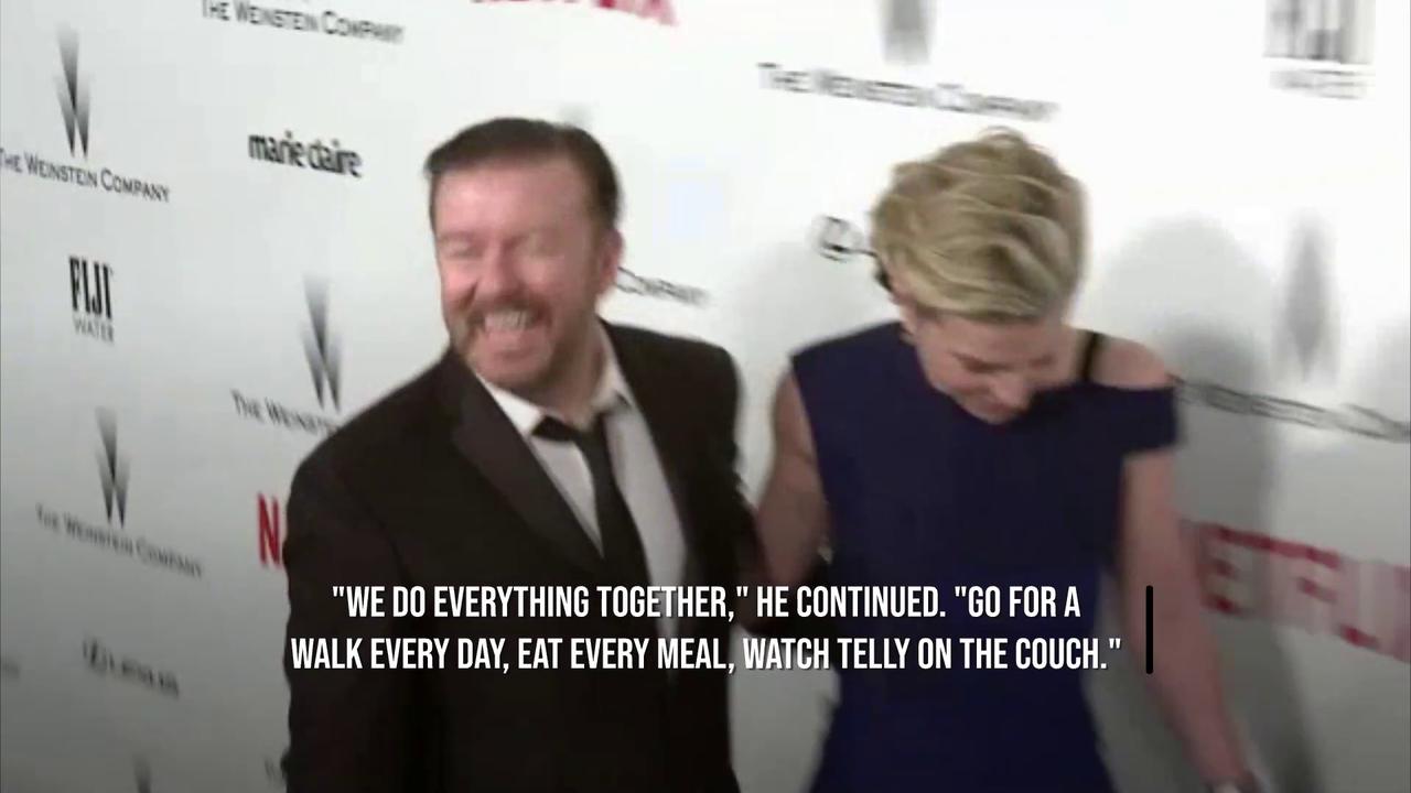 Video thumbnail for Ricky Gervais vows to marry partner Jane Fallon after 40 years together.