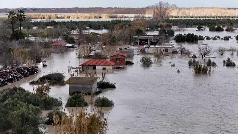 Video thumbnail for Deadly floods sweep Albania and Montenegro as rivers burst banks