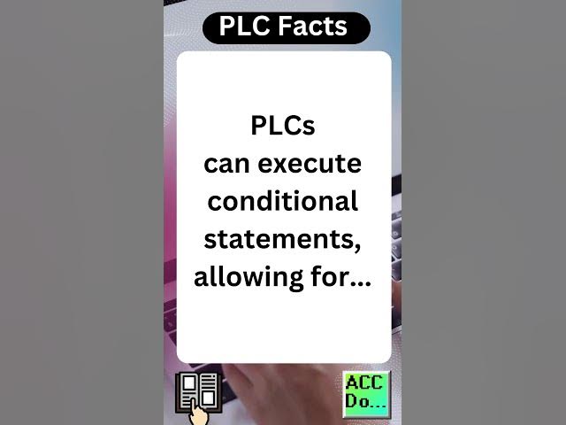 'Video thumbnail for PLC Facts - conditional statements for...'