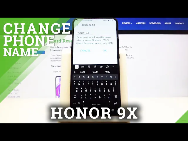 Video thumbnail for How to Rename Honor 9X Phone - Personal Settings
