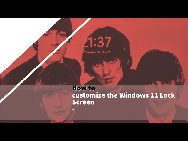 Video thumbnail for How to change Login Background in Windows 11