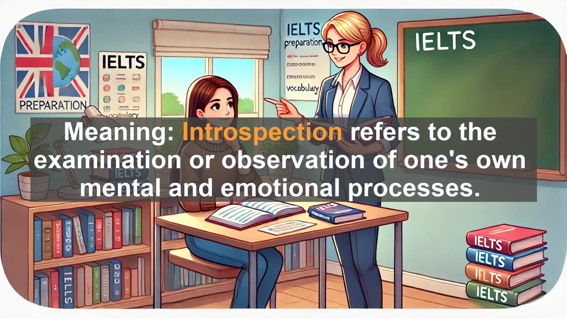 'Video thumbnail for 5000 Must Know IELTS 8.0 Vocabulary - Introspection: Enhancing Your IELTS Vocabulary'