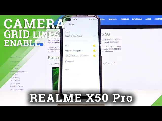 Video thumbnail for How to Enable Camera Orientation Lines in Realme X50 Pro – Enable/Disable Camera Grid Lines